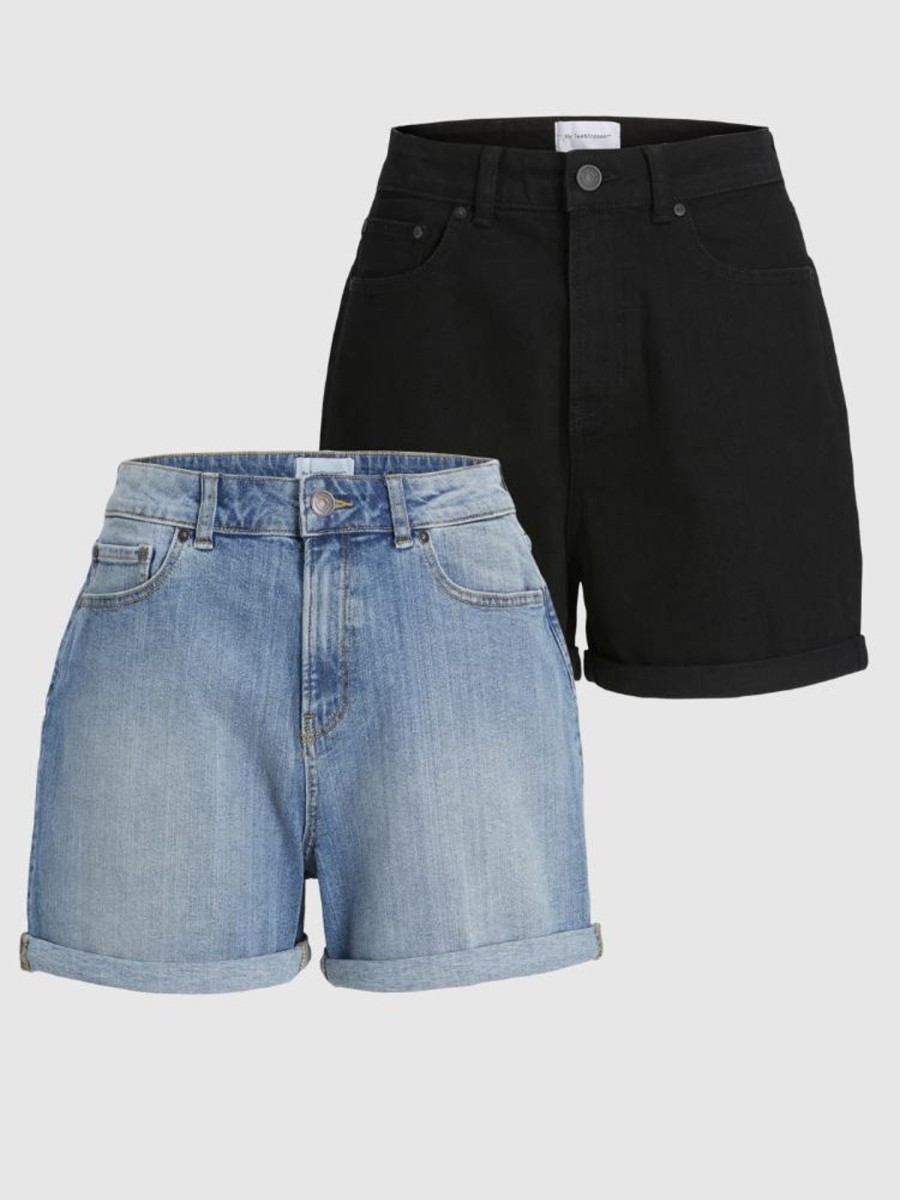 Dame TeeShoppen Shorts | De Originale Performance Denim Shorts - Pakketilbud (2 Stk.)