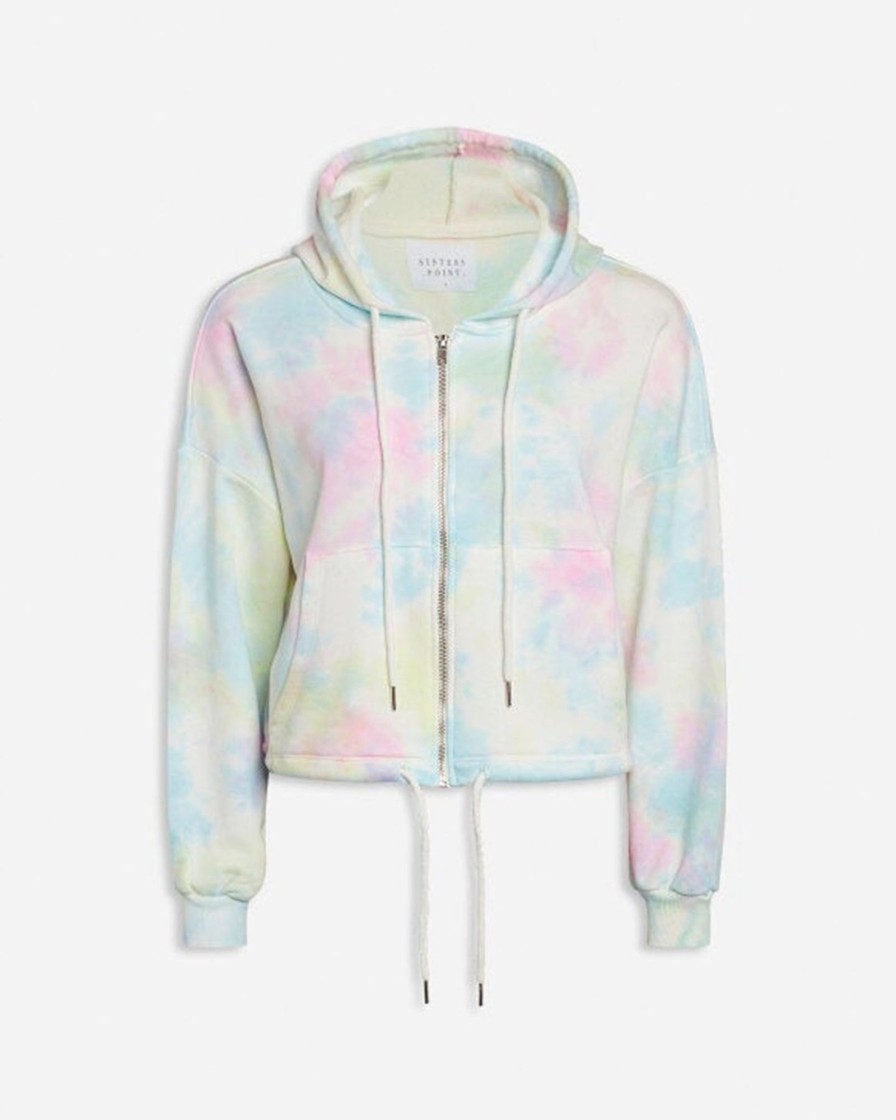 Dame Sisters Point Trojer | Peza Zip Hoodie - Pastel Mix