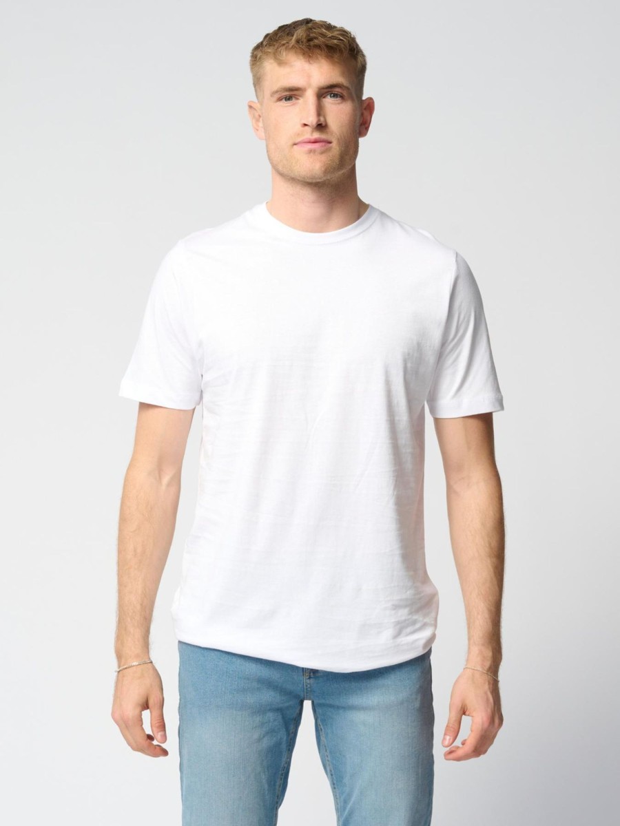 Herre TeeShoppen T-Shirts | Basic T-Shirt - Hvid