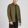 Herre Jack u0026 Jones Skjorter | Logan Linned Skjorte - Olive Night