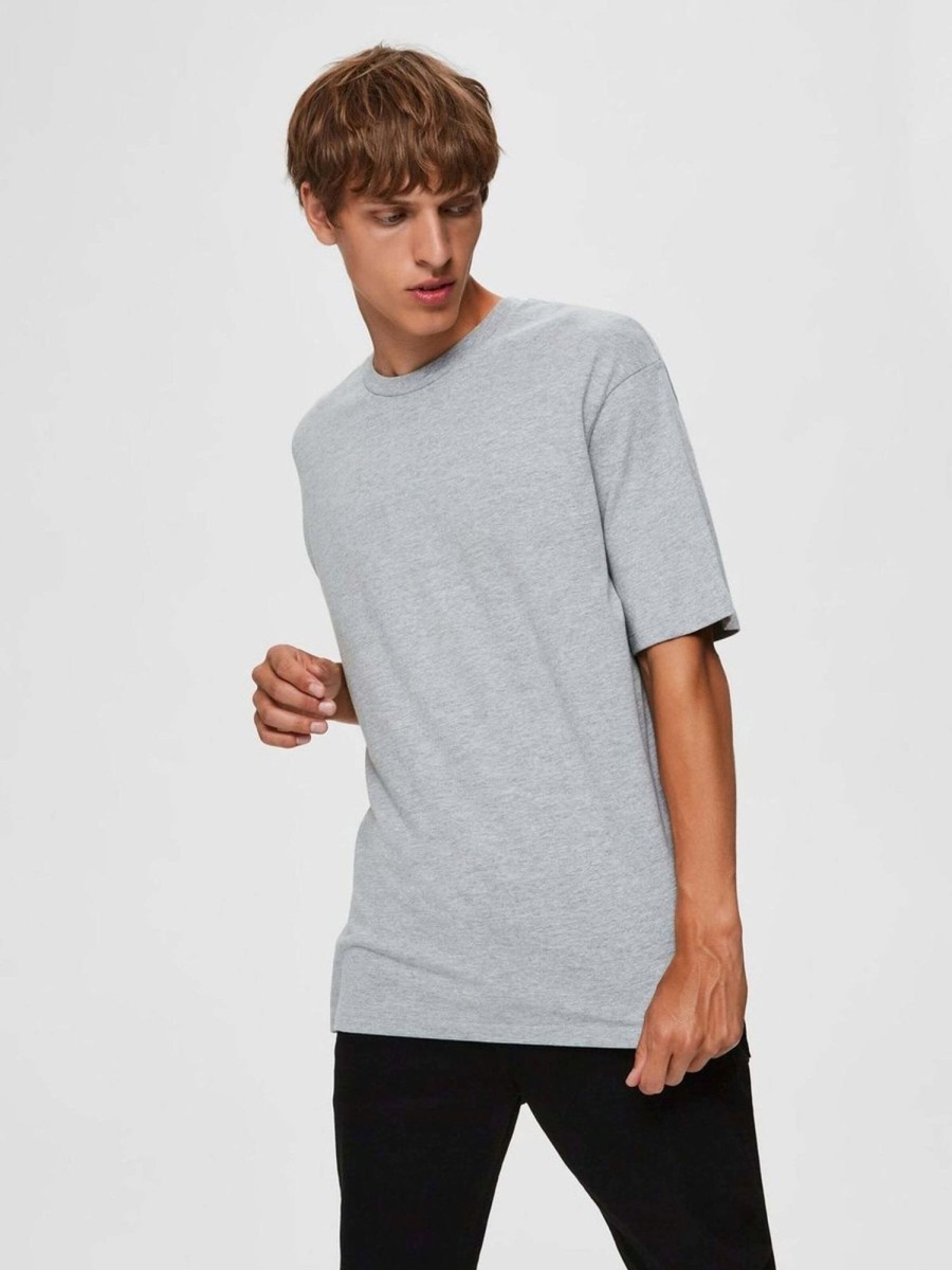 Herre TeeShoppen T-Shirts | Oversized T-Shirt - Oxford Gra