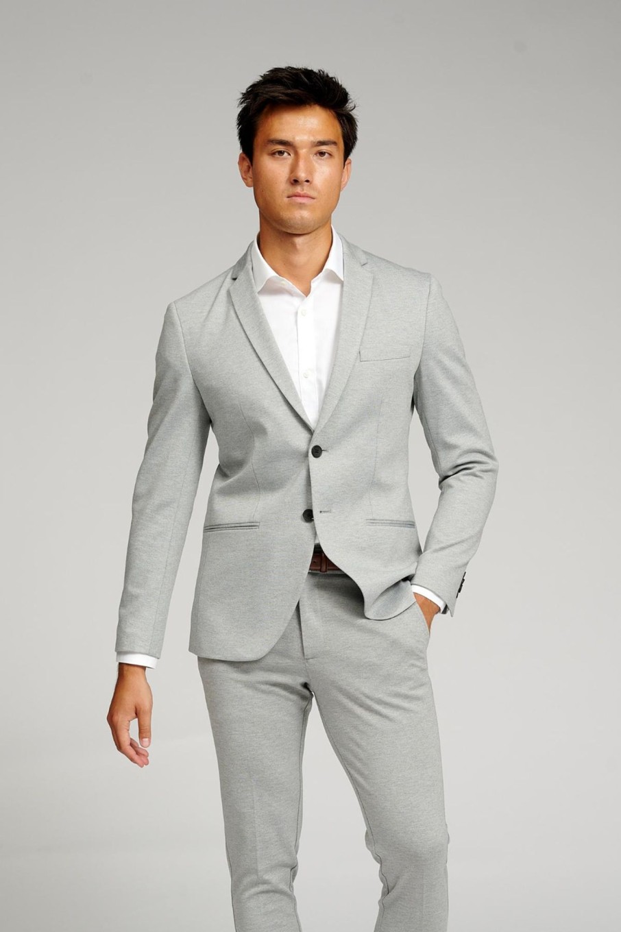 Herre TeeShoppen Blazere | Den Originale Performance Blazer - Lysegra