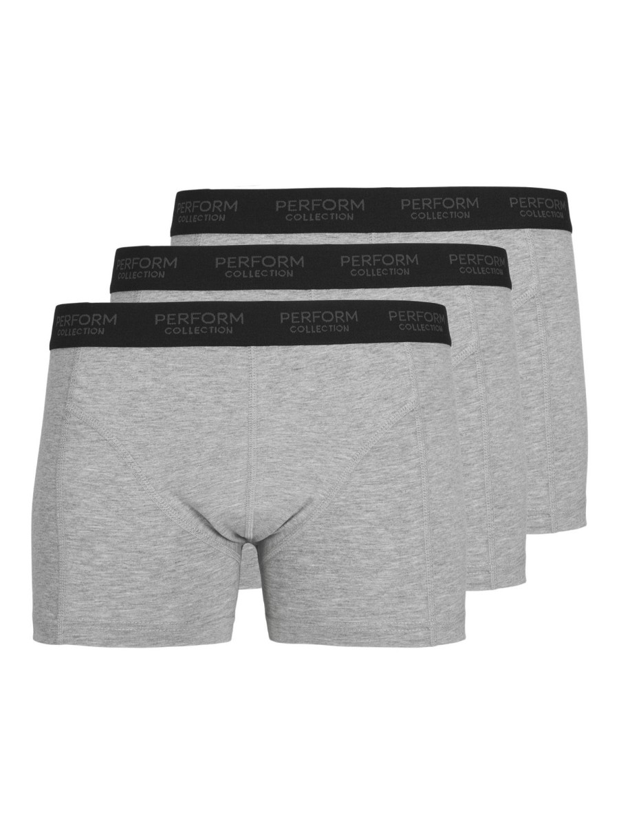 Herre TeeShoppen Undertoj & Stromper | De Originale Performance Trunks 3-Pak - Grey Melange