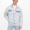 Herre Only u0026 Sons Jakker & Frakker | Rick Denim Jakke - Bla Denim