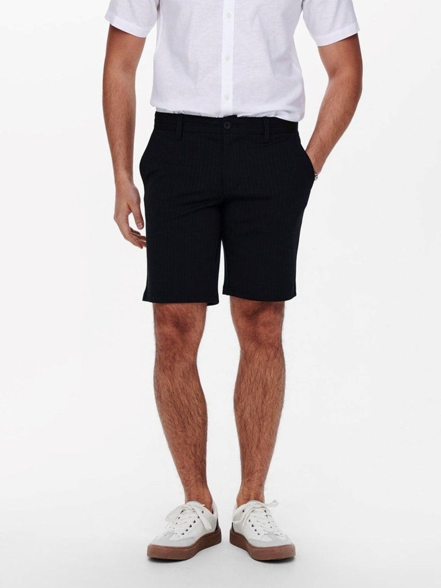 Herre Only u0026 Sons Shorts | Mark Shorts Stripe - Sort