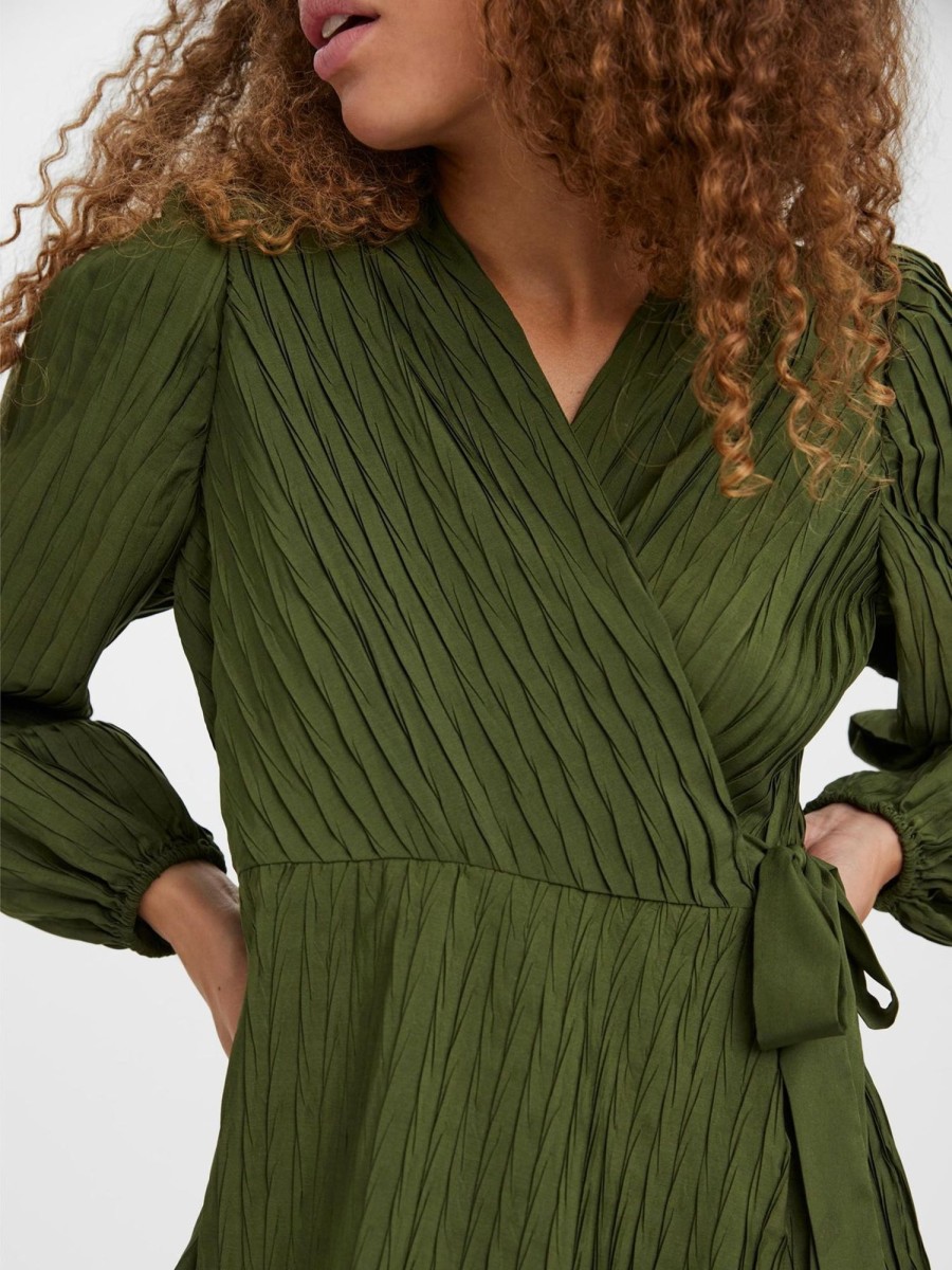 Dame Vero Moda Skjorter & Bluser | Carrie Langaermet Bluse - Rifle Green