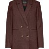 Dame PIECES Jakker & Frakker | Haven Blazer Jakke - Brun