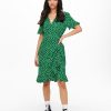 Dame ONLY Kjoler | Olivia Wrap Dress - Verdant Green