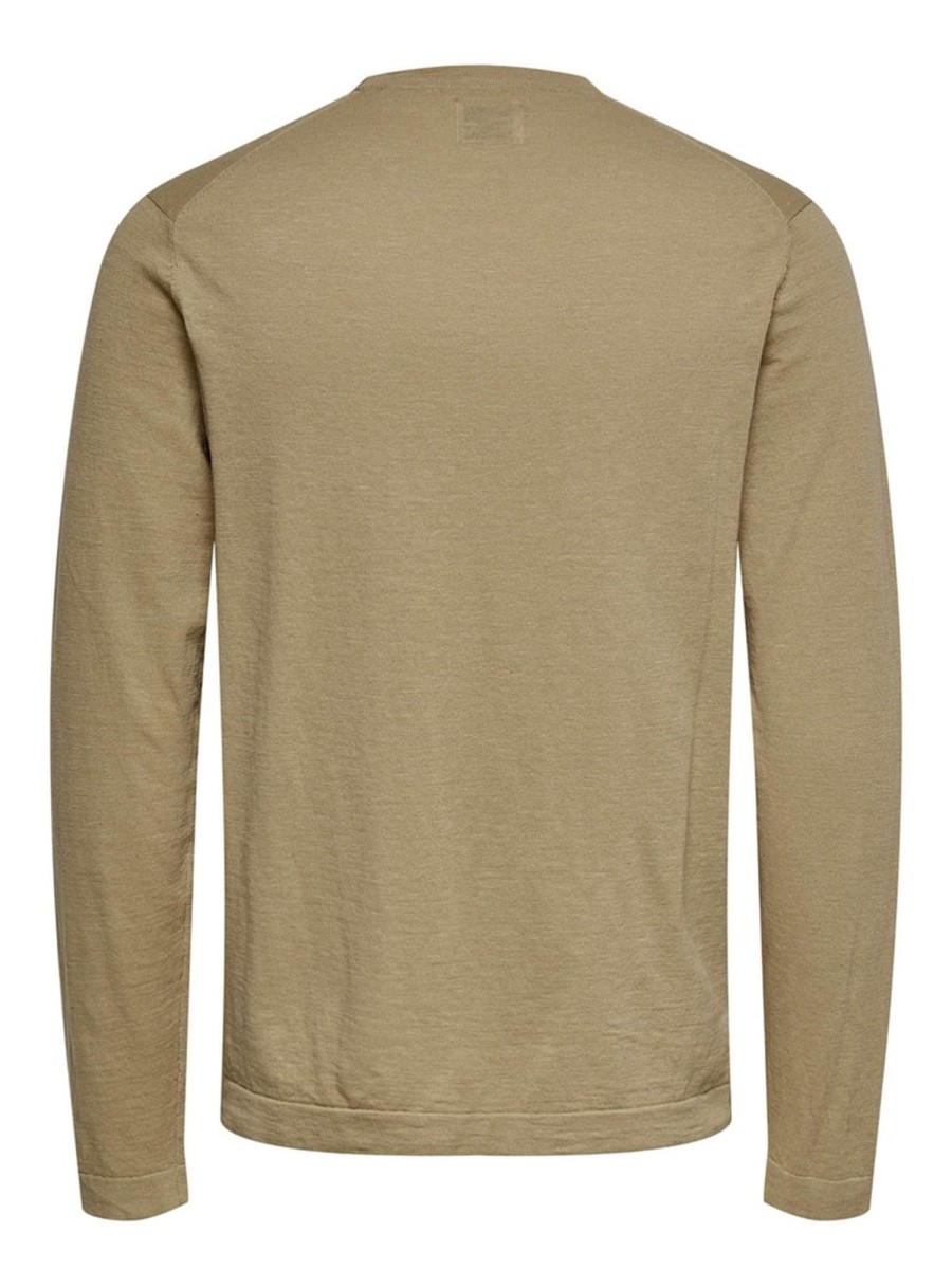 Herre Only u0026 Sons Trojer | Pocket Crewneck Strik - Incense