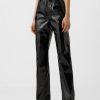 Dame Vero Moda Bukser | Kithy Loose Glossy Bukser - Sort