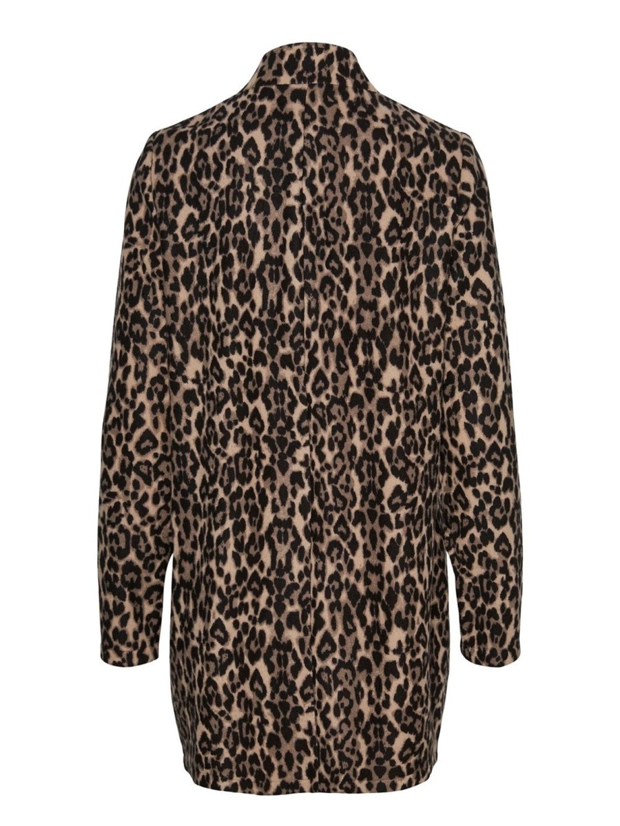 Dame Vero Moda Jakker & Frakker | Brushed Katrine Coat - Sepia Tint