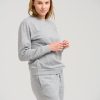 Dame TeeShoppen Trojer | Basic Crewneck Sweat - Lysegra Melange