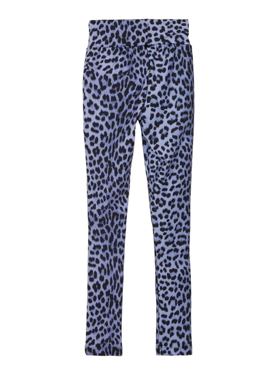 Born Name It Bukser | Monstrede Leggings - Bla Leopard