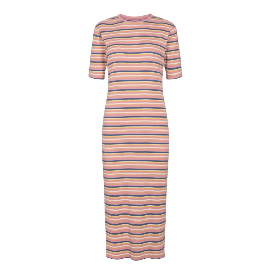 Dame Liberté Kjoler | Roberta Dress - Rose Stripe