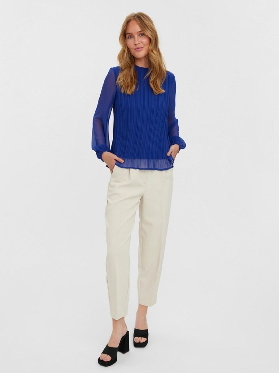 Dame Vero Moda Skjorter & Bluser | Klasi Top - Sodalite Blue