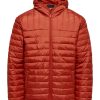 Herre Only u0026 Sons Jakker & Frakker | Piet Hood Quilted Jakke - Cinnabar