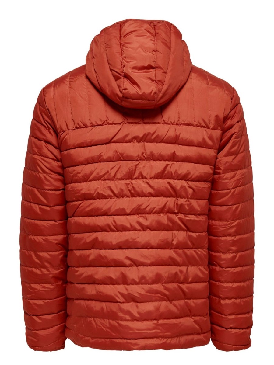 Herre Only u0026 Sons Jakker & Frakker | Piet Hood Quilted Jakke - Cinnabar