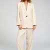 Dame TeeShoppen Suits | Oversized Blazer Med Klassiske Habitbukser - Pakketilbud (Beige)