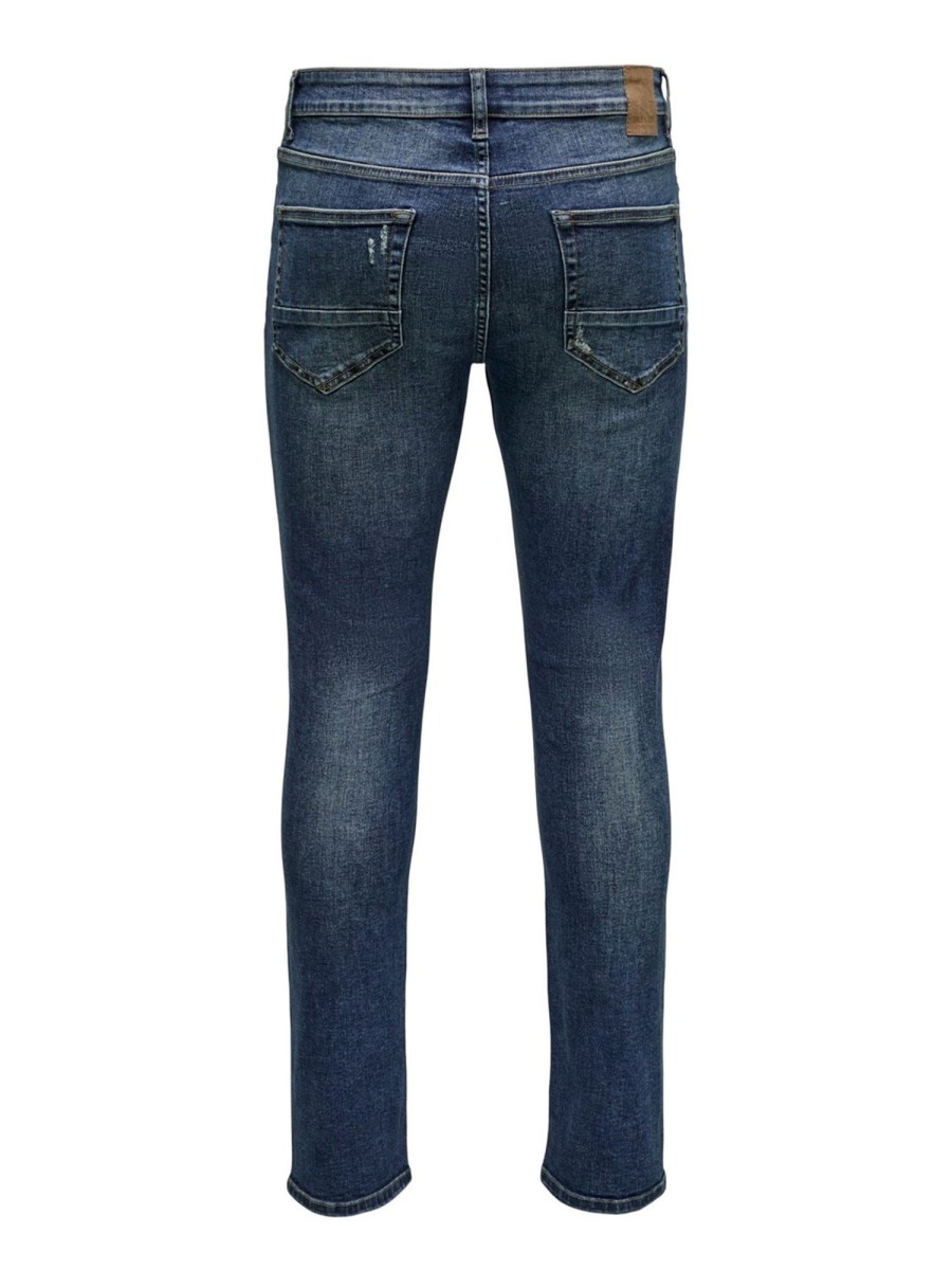 Herre Only u0026 Sons Jeans | Loom Slim 2946 Jeans - Blue Denim