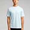 Herre TeeShoppen T-Shirts | Oversized T-Shirt - Sky Bla