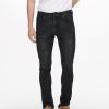 Herre Only u0026 Sons Jeans | Loom Life Slim Jeans - Sort Denim