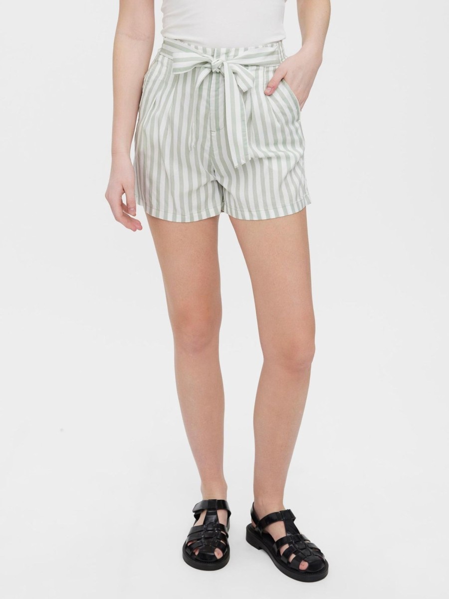 Dame Vero Moda Shorts | Mia Lose Summer Shorts - Desert Sage