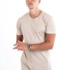 Herre TeeShoppen T-Shirts | Long T-Shirt - Sand