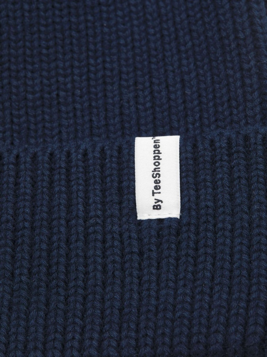 Herre TeeShoppen Caps & Hatte | Basic Beanie - Navy