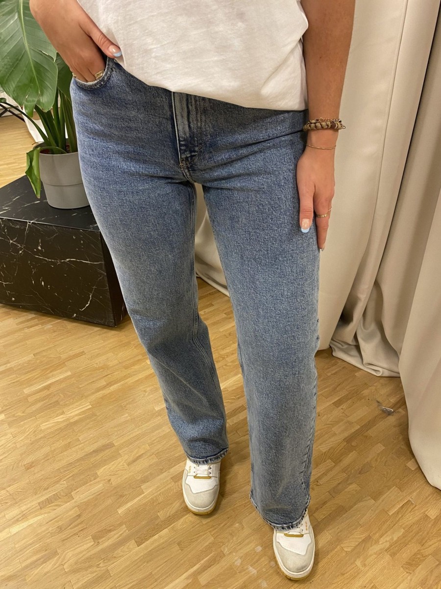 Dame ONLY Jeans | Juicy Jeans (Wide Leg) - Denim Bla