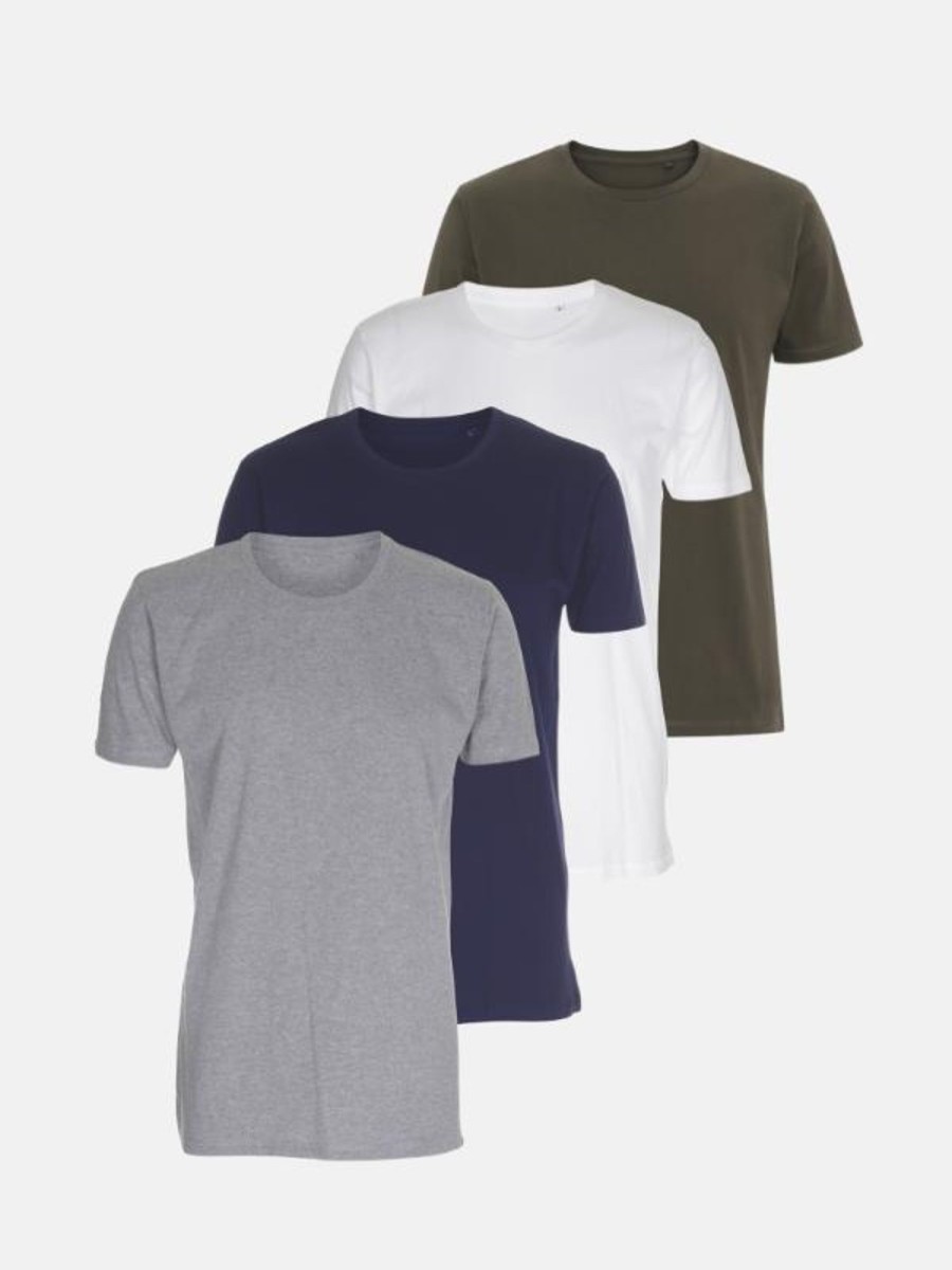 Herre TeeShoppen T-Shirts | Muscle T-Shirt - Pakketilbud (4 Stk.)