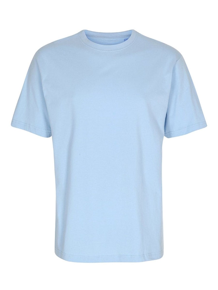 Dame TeeShoppen T-Shirts & Toppe | Oversized T-Shirt - Sky Blue