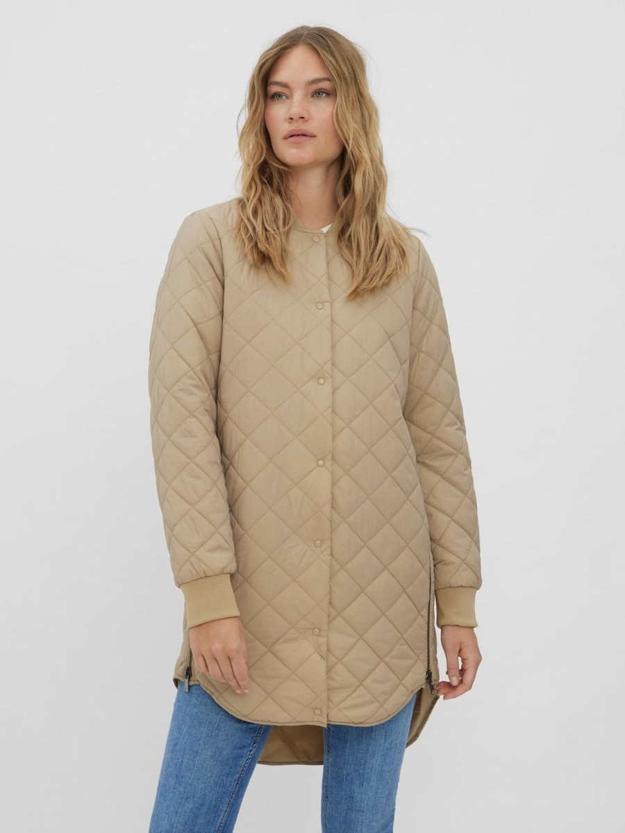 Dame Vero Moda Jakker & Frakker | Hayle 3/4 Jakke - Beige