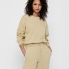 Dame ONLY Trojer | Comfy Crewneck - Sandfarvet