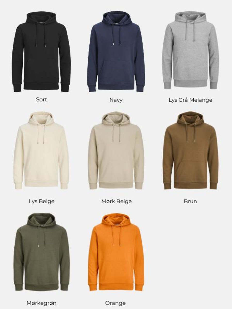 Herre TeeShoppen Trojer | Basic Hoodie Sweat - Pakketilbud (2 Stk.)