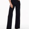 Dame ONLY Jeans | Camille Wide Leg Jeans - Sort Denim