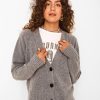 Dame Noisy May Strik | Ian Long Sleeve Cardigan - Medium Gra