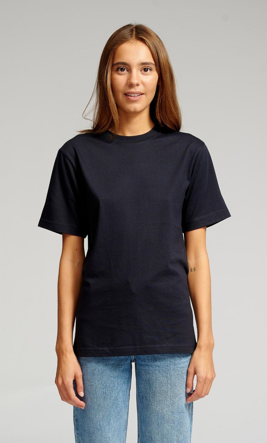 Dame TeeShoppen T-Shirts & Toppe | Oversized T-Shirt - Navy