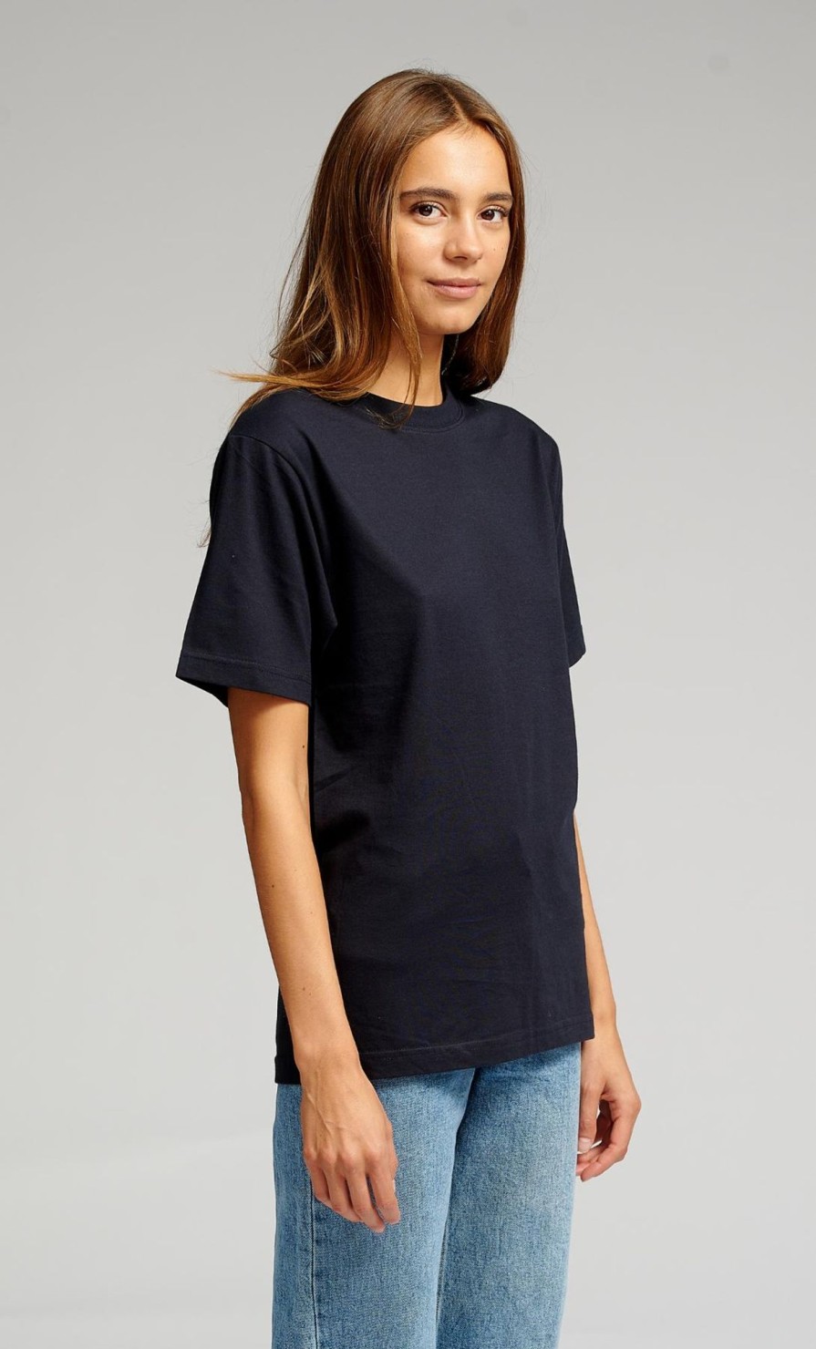 Dame TeeShoppen T-Shirts & Toppe | Oversized T-Shirt - Navy