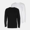 Herre TeeShoppen T-Shirts | Basic Langaermet T-Shirt - Pakketilbud (2 Stk.)