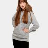 Dame TeeShoppen Trojer | Oversized Hoodie - Askegra