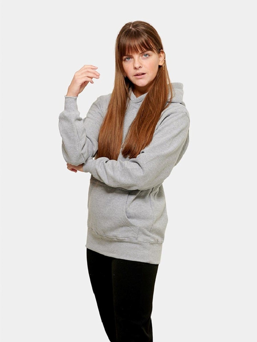 Dame TeeShoppen Trojer | Oversized Hoodie - Askegra