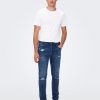 Herre Only u0026 Sons Jeans | Loom Life Slim Jeans - Blue Denim