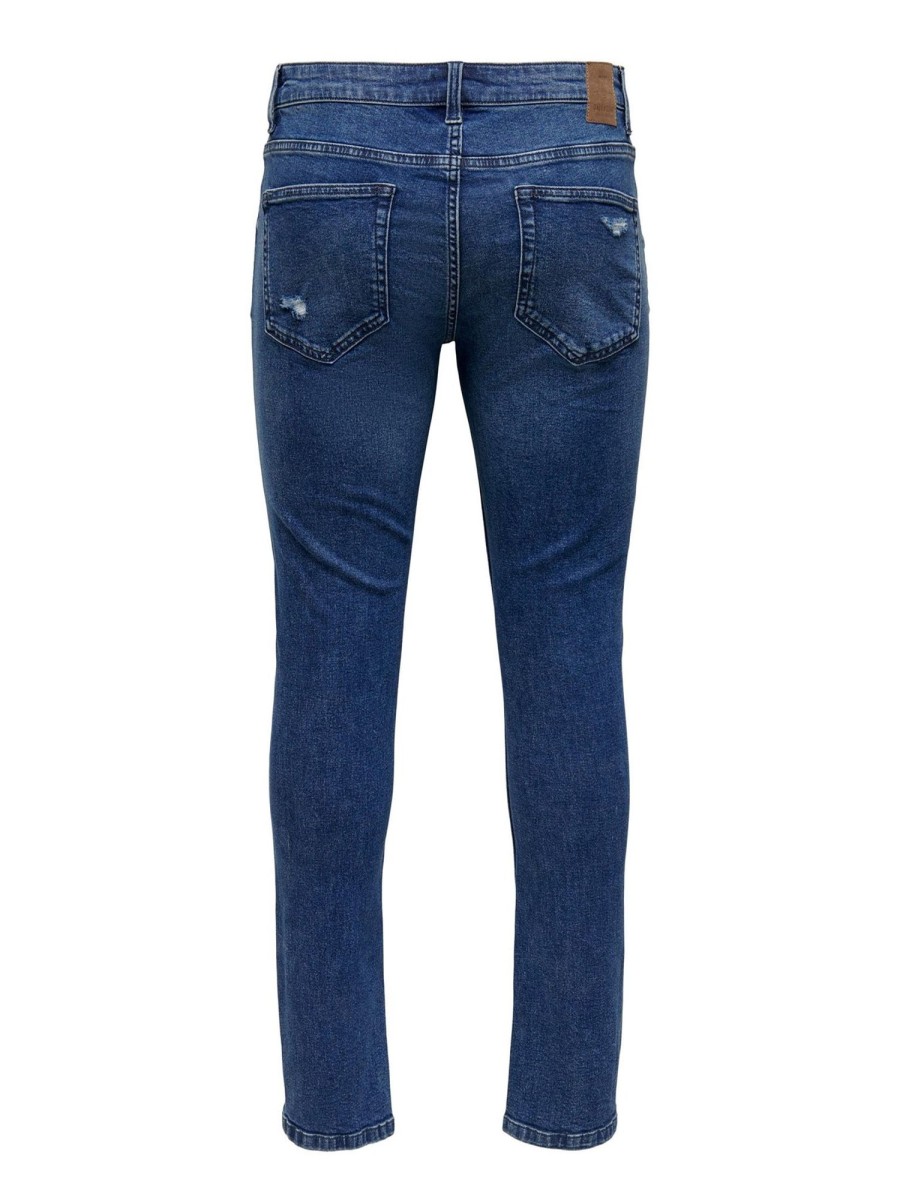 Herre Only u0026 Sons Jeans | Loom Life Slim Jeans - Blue Denim