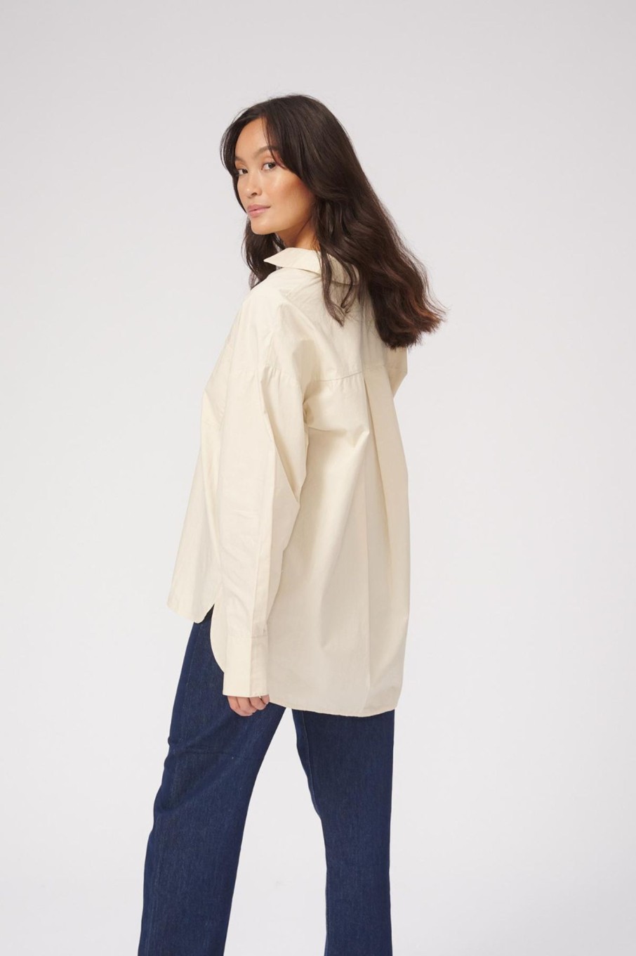 Dame TeeShoppen Skjorter & Bluser | Relaxed Shirt - Beige