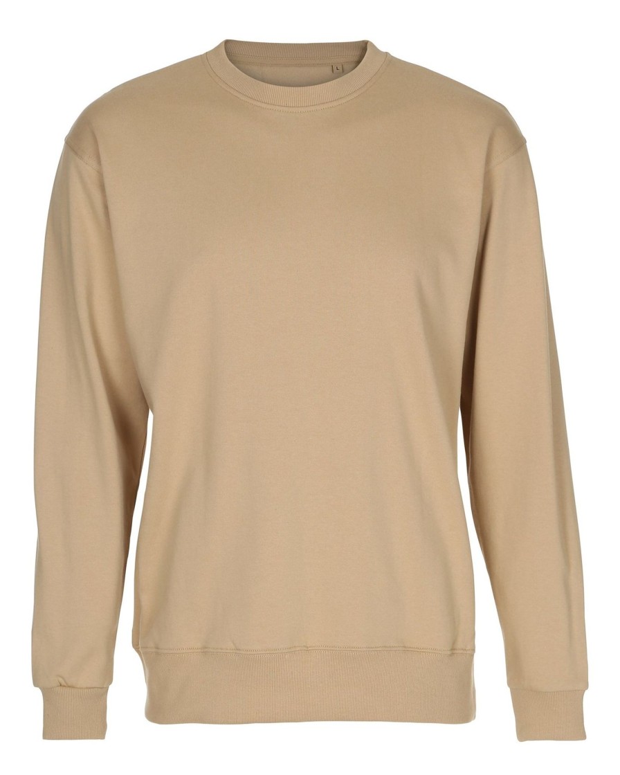 Dame TeeShoppen Trojer | Basic Crewneck - Sand (Dame)