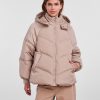 Dame PIECES Jakker & Frakker | Neli City Puffer Jakke - Silver Mink