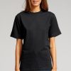 Dame TeeShoppen T-Shirts & Toppe | Oversized T-Shirt - Sort (Dame)