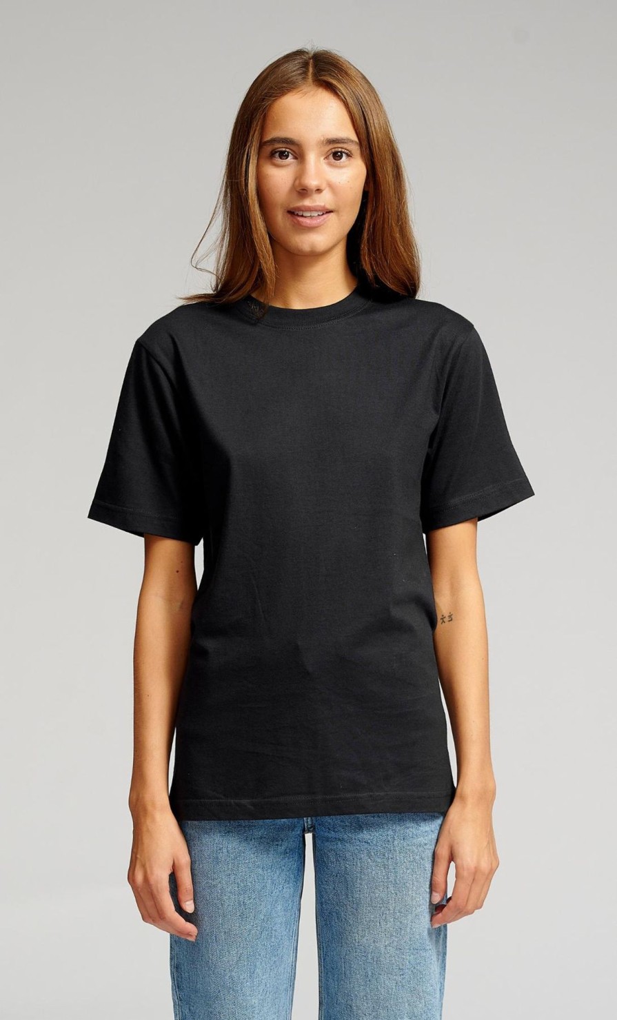 Dame TeeShoppen T-Shirts & Toppe | Oversized T-Shirt - Sort (Dame)