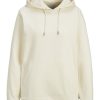 Dame TeeShoppen Trojer | Basic Hoodie Sweat - Lys Beige