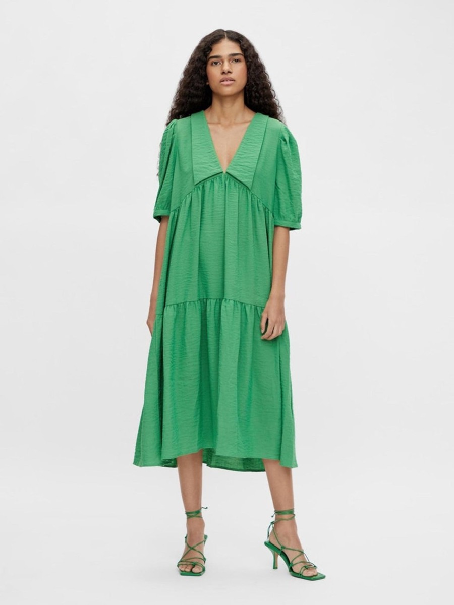 Dame Object Kjoler | Alaia Lang Kjole - Artichoke Green